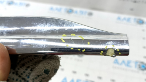 Left rear bumper molding for Mercedes GLC 300 20-22 chrome, AMG pack, broken fasteners, scratches