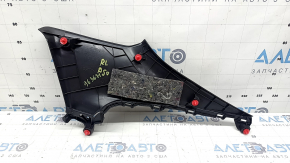 Upper left rear pillar trim for Toyota Prius 50 16-20, black, scratched