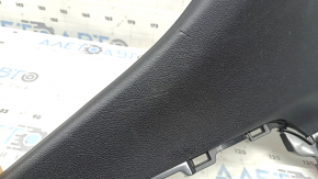 Upper left rear pillar trim for Toyota Prius 50 16-20, black, scratched