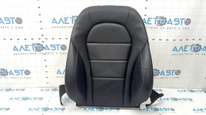 Mercedes GLC 16-22 driver's seat back upholstery, black leather, gray stitching, perforation, heating