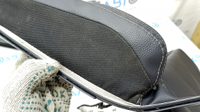 Mercedes GLC 16-22 driver's seat cushion upholstery, black leather, gray stitching, perforation, heating, 2 parts, cleanable