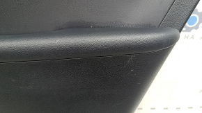 Door trim panel rear right Toyota Prius 50 16-18 black, black insert, armrest leather black, scratches, bump
