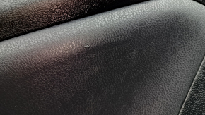 Door trim panel rear right Toyota Prius 50 16-18 black, black insert, armrest leather black, scratches, bump