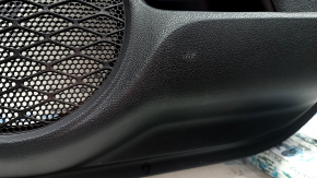 Door trim panel rear right Toyota Prius 50 16-18 black, black insert, armrest leather black, scratches, bump