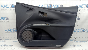 Door trim panel front right Toyota Prius 50 16-22 black with black plastic insert, armrest black leather, scratches