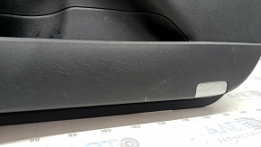 Door trim panel front right Toyota Prius 50 16-22 black with black plastic insert, armrest black leather, scratches