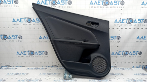Door trim panel rear left Toyota Prius 50 16-22 black, black insert, armrest leather black, scratches