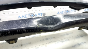 Bare front bumper for Toyota Prius 50 16-18 with parking sensors, black, dented, scratches, non-factory holes, tear