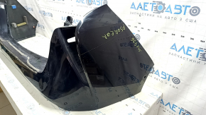 Bare rear bumper for Toyota Prius 50 16-18 with parking sensors, black, scratches