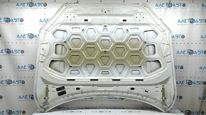Volvo XC90 16-25 aluminum hood, type 1, white 707, dented, bumps