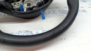 Bare steering wheel BMW 3 F30 12-18 black leather, Sport, with heated paddle shifters, with buttons and trim, worn, scratches