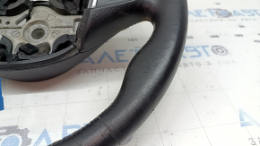 Bare steering wheel BMW 3 F30 12-18 black leather, Sport, with heated paddle shifters, with buttons and trim, worn, scratches