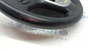 Bare steering wheel BMW 3 F30 12-18 black leather, Sport, with heated paddle shifters, with buttons and trim, worn, scratches