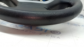 Bare steering wheel BMW 3 F30 12-18 black leather, Sport, with heated paddle shifters, with buttons and trim, worn, scratches