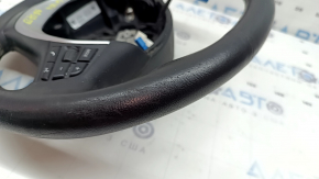 Bare steering wheel BMW 3 F30 12-18 black leather, Sport, with heated paddle shifters, with buttons and trim, worn, scratches