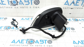 Right side mirror assembly for Volvo XC90 16-24, 15+4 pins, turn signal, heated, auto-dimming, BSM, camera, white