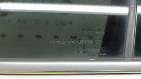 Volvo XC90 16-26 keyless front left door assembly, white 707, under camera, bumps, dent, markings on glass