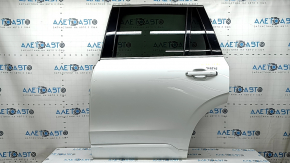 Volvo XC90 16-26 keyless rear left door assembly, tinted, white 707, bumpers, markings on the glass