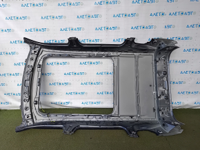 Metal roof for a 2020 Mitsubishi Outlander with panoramic windows, sawed off, dents, and bumps.