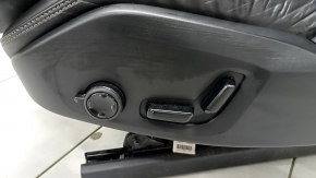 Volvo XC90 16-17 driver's seat with airbag, electric, heated, black nappa leather, R-Design, dented, worn