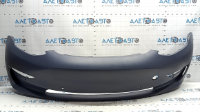 Tesla Model 3 18-23 bare front bumper for parking sensors