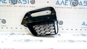 Lower grille of the front bumper left BMW X4 G02 19-21 under fog lights and parking sensors, black gloss, M Sport