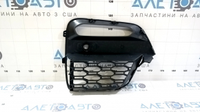 Lower grille of the front bumper left BMW X4 G02 19-21 under fog lights and parking sensors, black gloss, M Sport