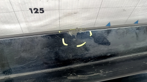 Left threshold for Toyota Prius 50 16-22, black, scratches, missing fragment, broken fasteners