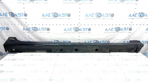 Right threshold for Toyota Prius 50 16-22, black, scratches, broken mount