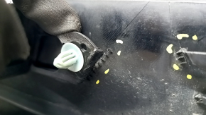 Left threshold for Toyota Prius 50 16-22, black, scratches, missing fragment, broken fasteners