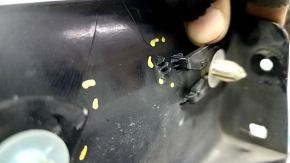 Left threshold for Toyota Prius 50 16-22, black, scratches, missing fragment, broken fasteners