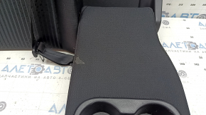 Backrest of the rear row of seats, 2nd row, right, Toyota Prius 50 16-18, black fabric, with a belt, with an armrest, dry-cleanable