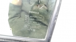 Toyota Prius 50 16-22 front left triangle door glass with seal, scratches