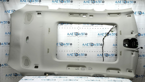 Volvo XC90 16-23 headliner for panoramic windows, for 3rd row, gray, with speaker grilles and microphones, needs dry cleaning, creases, scratches, torn fastener