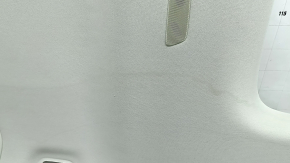 Volvo XC90 16-23 headliner for panoramic windows, for 3rd row, gray, with speaker grilles and microphones, needs dry cleaning, creases, scratches, torn fastener
