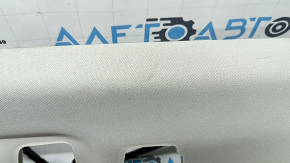 Volvo XC90 16-23 headliner for panoramic windows, for 3rd row, gray, with speaker grilles and microphones, needs dry cleaning, creases, scratches, torn fastener