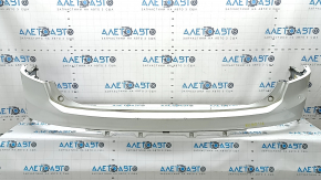 Rear bumper, bare upper part, Volvo XC90 16-19, for parking, white, broken mount, scratches