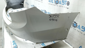 Rear bumper, bare upper part, Volvo XC90 16-19, for parking, white, broken mount, scratches