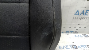 Driver's seat back upholstery for VW Tiguan 18-21, black leather, heated, dry-cleanable