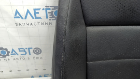 Driver's seat back upholstery for VW Tiguan 18-21, black leather, heated, dry-cleanable