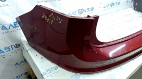 VW Tiguan 18-24 rear bumper, bare upper part, red, scratches