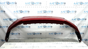 Front bumper bare VW Tiguan 18-21 red, without plug, scratches, non-factory holes
