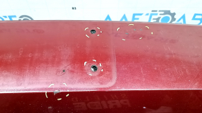 Front bumper bare VW Tiguan 18-21 red, without plug, scratches, non-factory holes