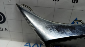 Right muffler frame for VW Tiguan 18-21, chrome, scratches, bumps, bulging chrome