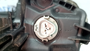 Left front headlight for Toyota Prius 50 16-18 LED, needs polishing, scratches, broken mount