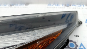 Left front headlight for Toyota Prius 50 16-18 LED, needs polishing, scratches, broken mount