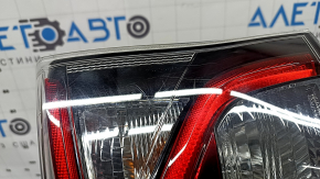 Upper left wing light Toyota Prius 50 16-18 scratches, glass dirty from the inside