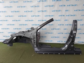 Front left quarter panel of Honda Accord 13-17 sawed off, with central pillar, graphite, bumps