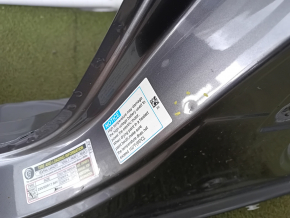 Front left quarter panel of Honda Accord 13-17 sawed off, with central pillar, graphite, bumps