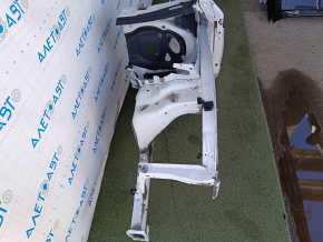 Front left quarter panel of Audi Q7 4L 10-15, sawn off, with central pillar, white, after repair